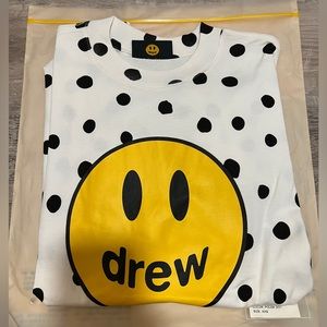 Drew House x Justin Bieber Polka Dot SS White Tee Shirt XXS
